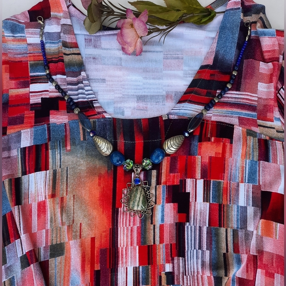 OU EMPEREUR OU RIEN Montréal Abstract Pattern Dress - Picture 2 of 9